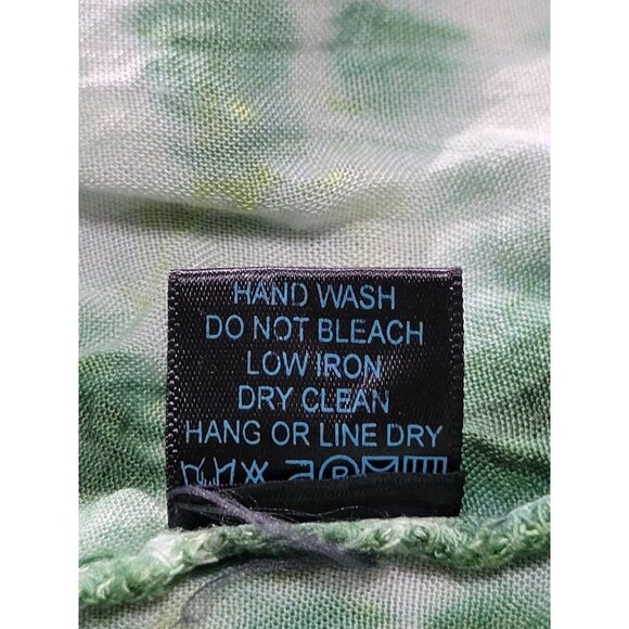 Bella Moda Green Size 1X Viscose Off the Shoulder Shirt Bohemian Fairy Rodeo - Picture 9 of 11